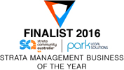 finalist strata management business 2016 logo